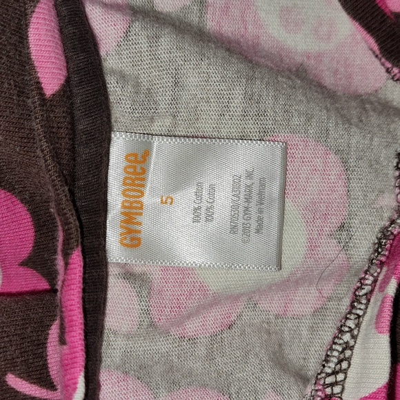 Gymboree Girl's Dress Sz 5, Excellent used condition. Pink and brown 100% cotton - Picture 3 of 3